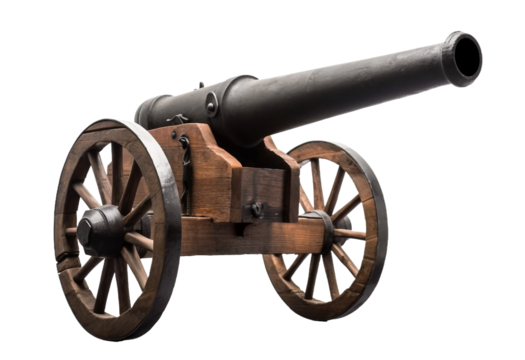cannon on a transparent background
