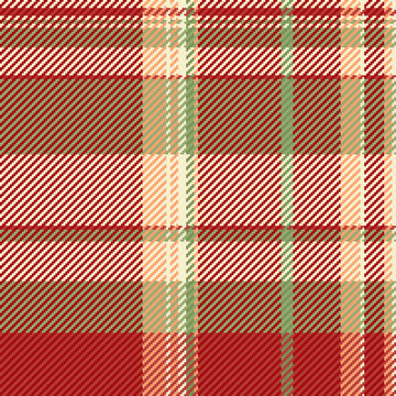 Seamless vector check of texture fabric pattern with a plaid tartan textile background.