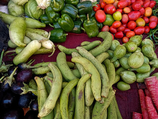 vegetables at the market