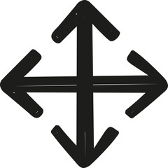 Obraz premium Full screen arrow. Vector element. 