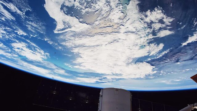 Beautiful Planet Earth seen from space in real time. View from International Space Station. Public Domain images from Nasa	
