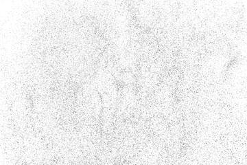 Black texture on white. Worn effect backdrop. Old paper overlay. Grunge background. Abstract pattern. Vector illustration, eps 10