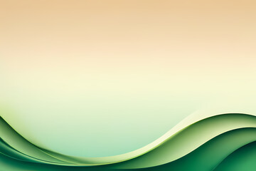 Abstract background with fluid gradient. 3d illustration of design green colorful 3d design inspired waves.