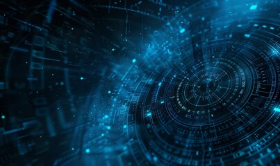 Technology Blue background