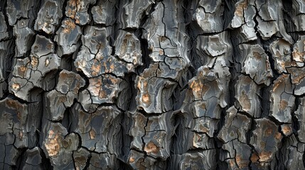 texture of bark wood use as natural background - generative ai