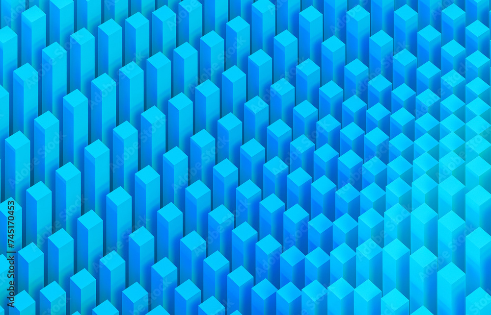Aufkleber Abstract futuristic business technology background with geometric 3d shape. 3d rendering.