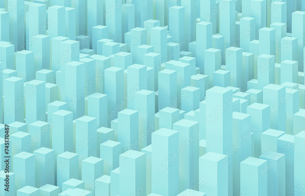 Poster abstract futuristic business technology background with geometric 3d shape. 3d rendering.