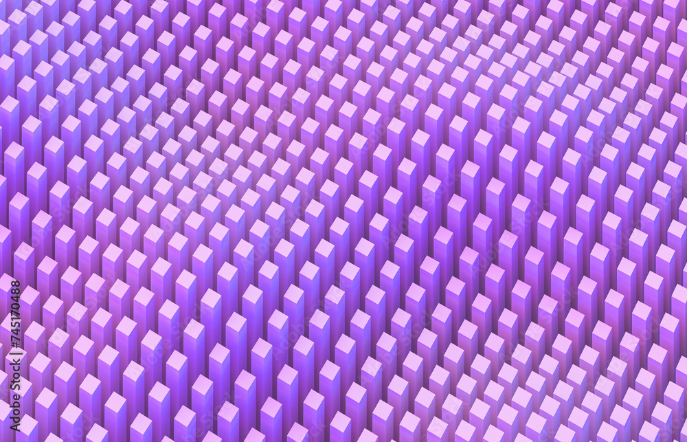 Poster Abstract futuristic business technology background with geometric 3d shape. 3d rendering.