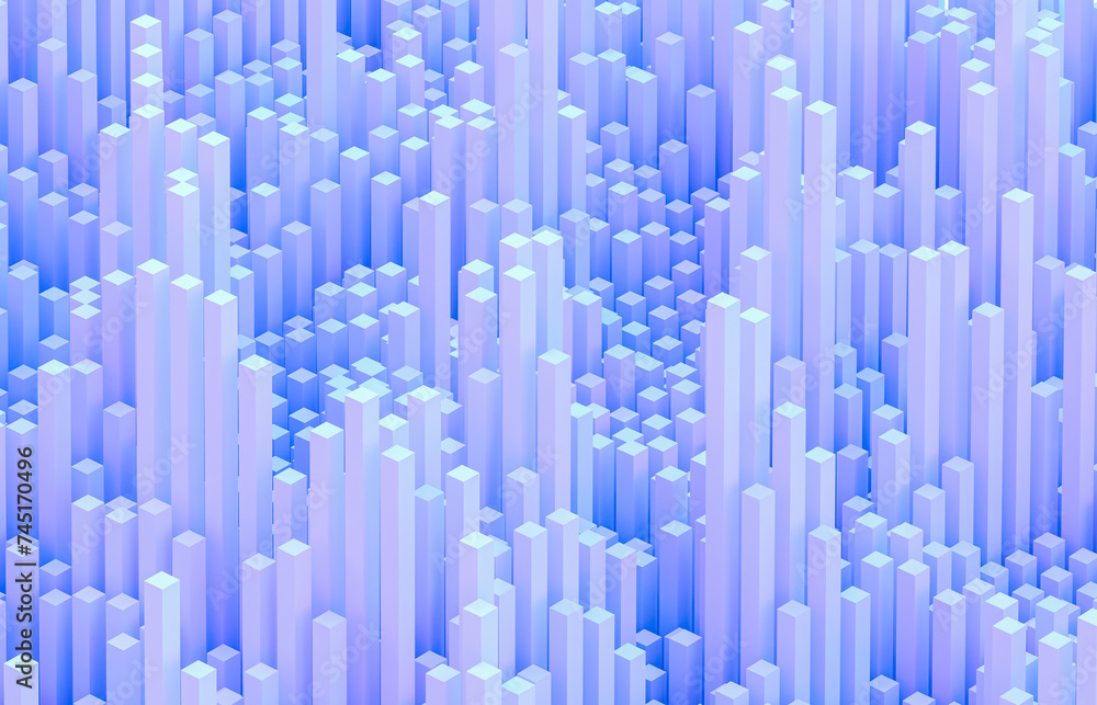 Aufkleber Abstract futuristic business technology background with geometric 3d shape. 3d rendering.