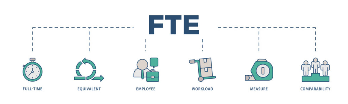 FTE icons process structure web banner illustration of defi, white paper, play to earn, digital token, nft, blockchain, pool rewards and staking icon live stroke and easy to edit 