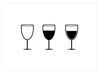 Glass design,glass icon vector illustration,