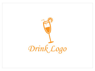 Drinking logo design,drink icon logo vector illustration,