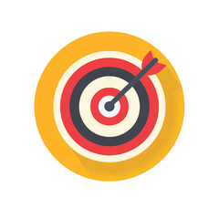 an icon of a Target simple color