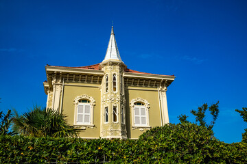 Street view, Villa Ruggeri, Piazzale della Libertà, 61121 Pesaro PU, Italy, beautiful architectural details and design, tourist landmark