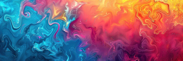 Dive into the mesmerizing swirls of this vibrant abstract art