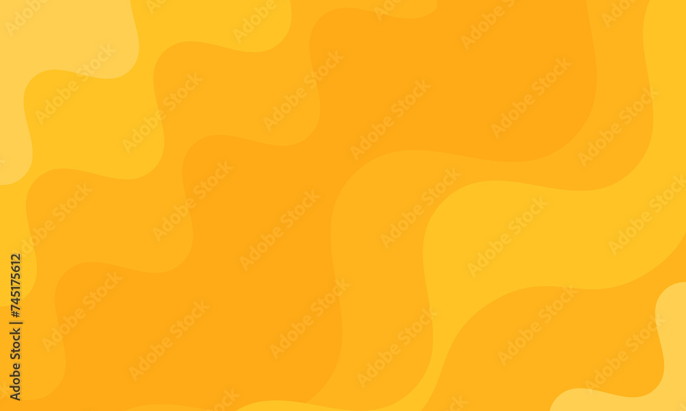 Aufkleber abstract liquid shape yellow template banner with gradient technology background with vector design