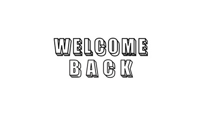 Welcome to calligraphy banner Design with vector design