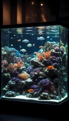 aquarium with fishes