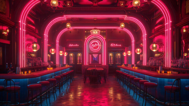 The allure of neon lights in metropolitan nightlife, editorial perspective - (2)