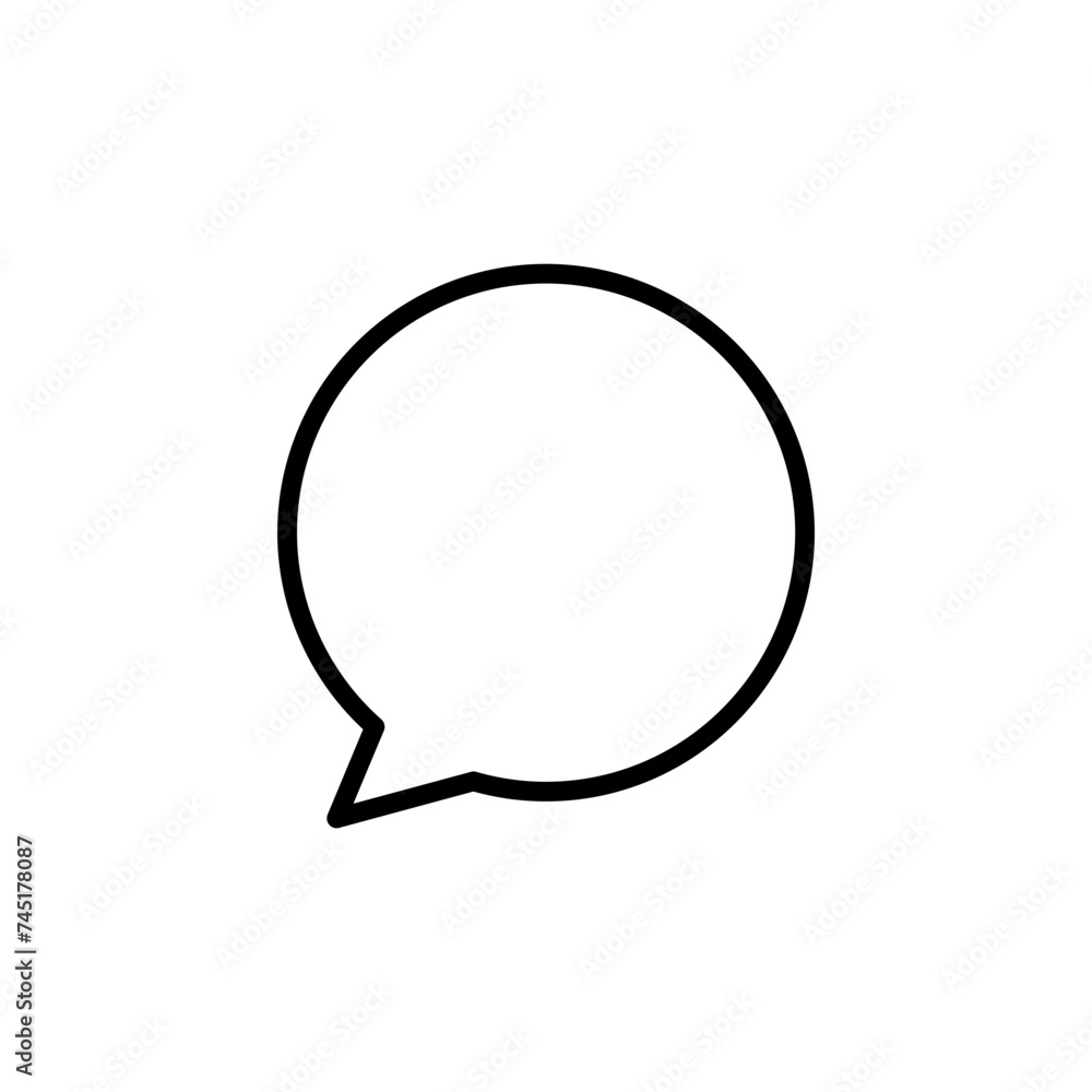 Fototapete comment icon speech bubble symbol Chat message icons - talk message Bubble chat icon. online communication, Conversation, chatting icons	
