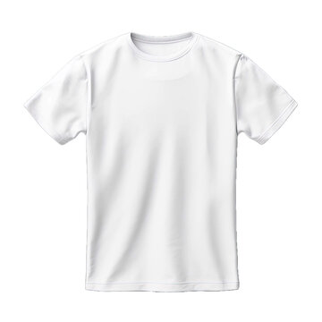 T-Shirt Short Sleeve Men's. For mockup ( 3d rendered, Illustrations) front and back White