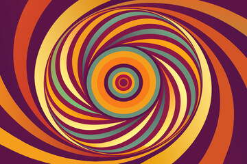 Abstract Swirl Design with Stripes (2)