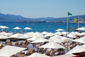 The beach in Cannes