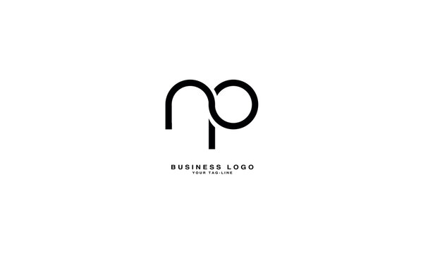 NP, PN, Abstract Letters Logo monogram