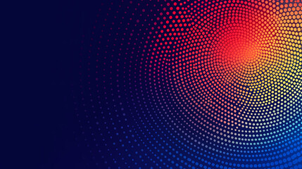 Abstract halftone circle background