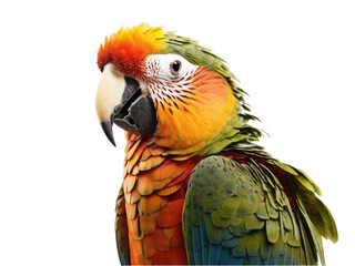 Obraz premium Parrot on transparent background