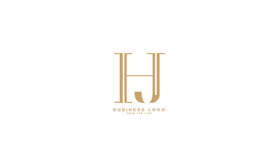 HJ, JH, H, J, Abstract Letters Logo Monogram