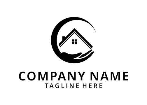 Illustration Home Care Logo Template, Medical Home Logo