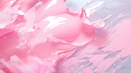 A detailed view of a pink liquid substance. Great for scientific or medical designs
