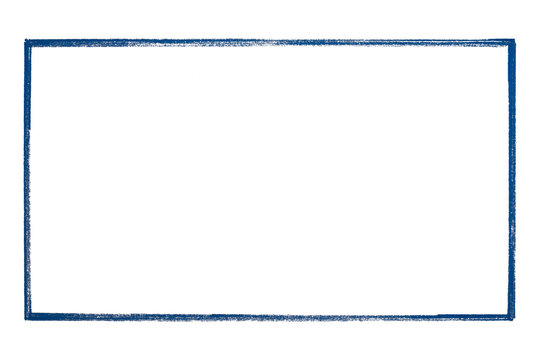 Blue frame isolated on transparent background