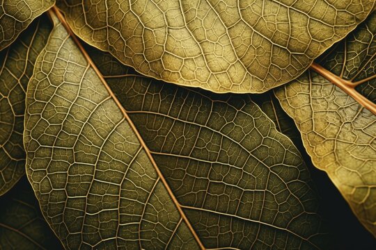 Close up image of a bunch of leaves, perfect for nature backgrounds