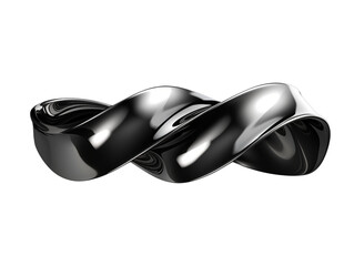 Chrome liquid metallic fluid shape isolated on white background. 3d rendering aluminum. Transparent background