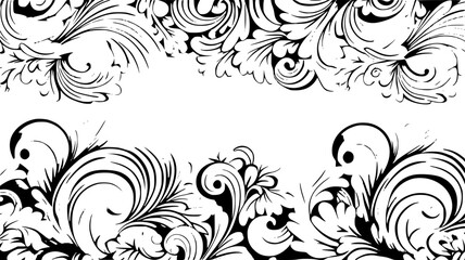 frame, floral, border, vintage, vector, decoration, flower, ornament, design, illustration, pattern, black, swirl, card, wedding, ornate, banner, art, decor, invitation, leaf, element, style, scroll, 