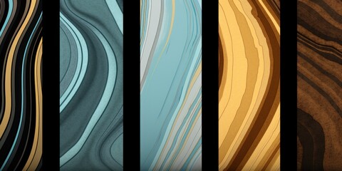 Abstract Brown and Black backgrounds wallpapers, in the style of bold lines, dynamic colors