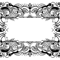 frame, floral, border, vintage, vector, decoration, flower, ornament, design, illustration, pattern, black, swirl, card, wedding, ornate, banner, art, decor, invitation, leaf, element, style, scroll, 