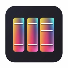 an icon of a Library Books color gradation