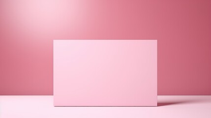 Naklejka premium Pink square on a white surface, suitable for various design projects