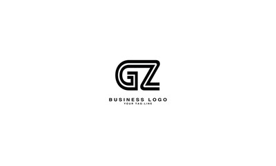 GZ, ZG, G, Z, Abstract Letters Logo Monogram