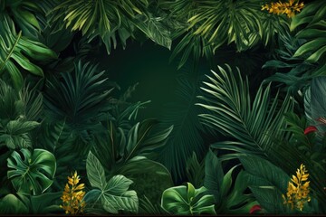 A vibrant jungle landscape, perfect for nature themes