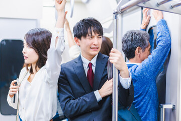 Obraz premium 満員電車