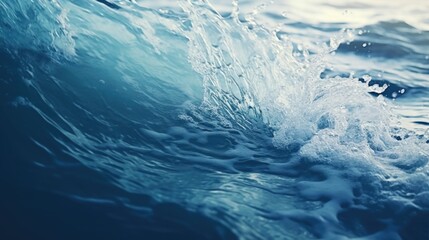 Obraz premium A close up view of a wave in the ocean. Perfect for nature or travel concepts
