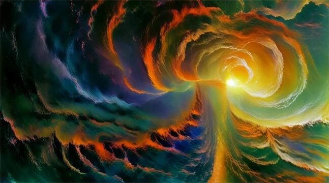 Abstract representation of fire, a lone spark igniting in the void, embodying hope and inception