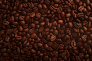 Obraz premium Coffee Beans Background for Design and Layout