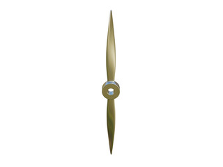 Realistic modern propeller. 3d render.