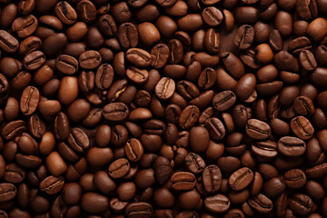 Obraz premium Coffee Beans Background for Design and Layout
