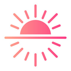 sunrise gradient icon